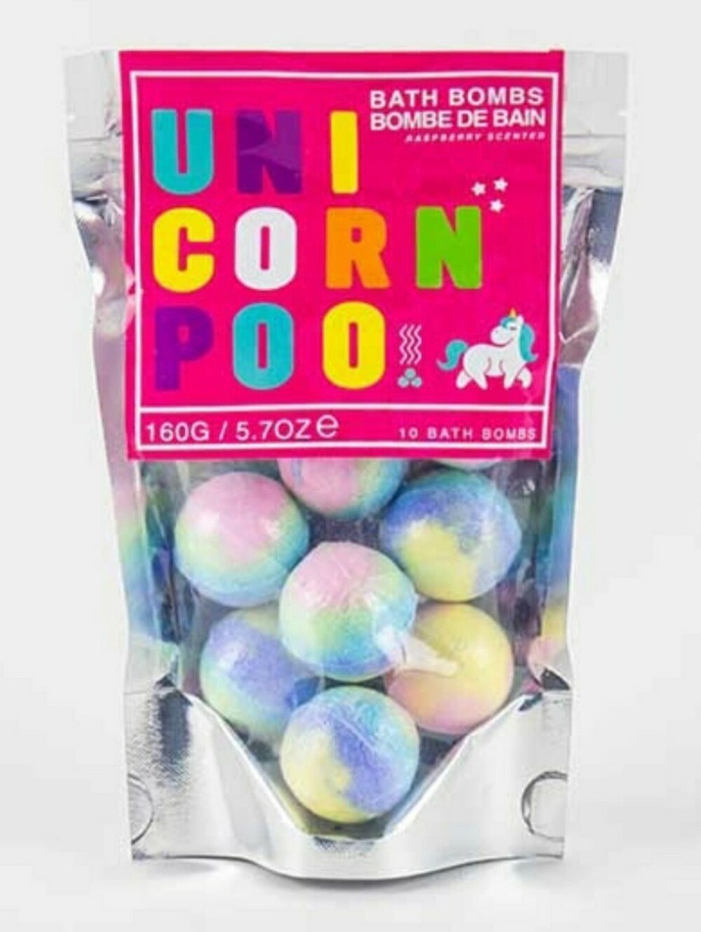 Gift Republic UNICORN BATH BOMBS- Raspberry Scented